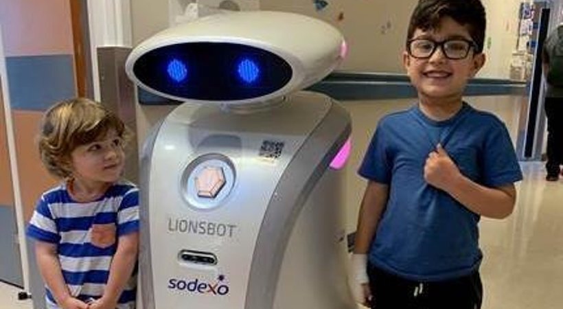 Chloe the robot joins cleaning team at Stoke Mandeville