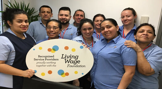 Enhance wins Living Wage Champion Award