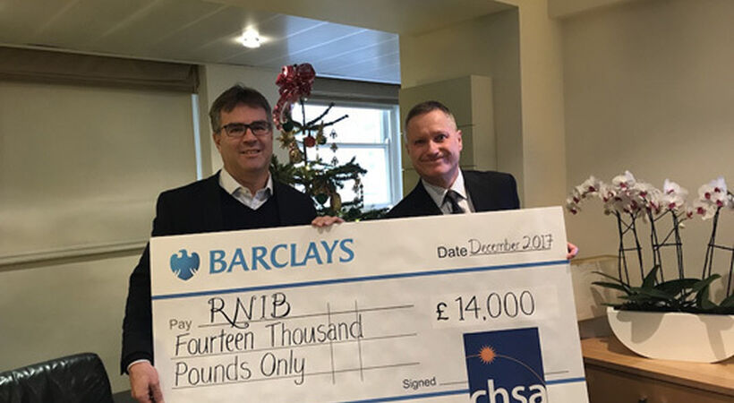CHSA raises record breaking amount for RNIB