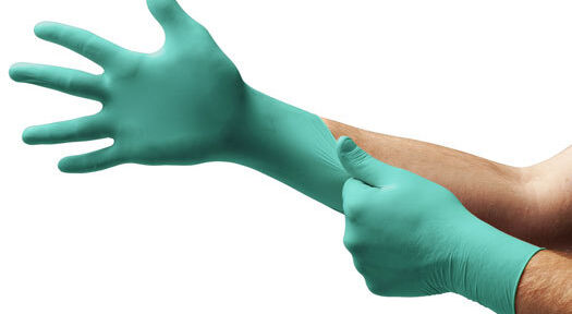 Ultra-thin chemical resistant disposable gloves