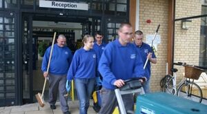 College cleaning contract reaches 15 year milestone