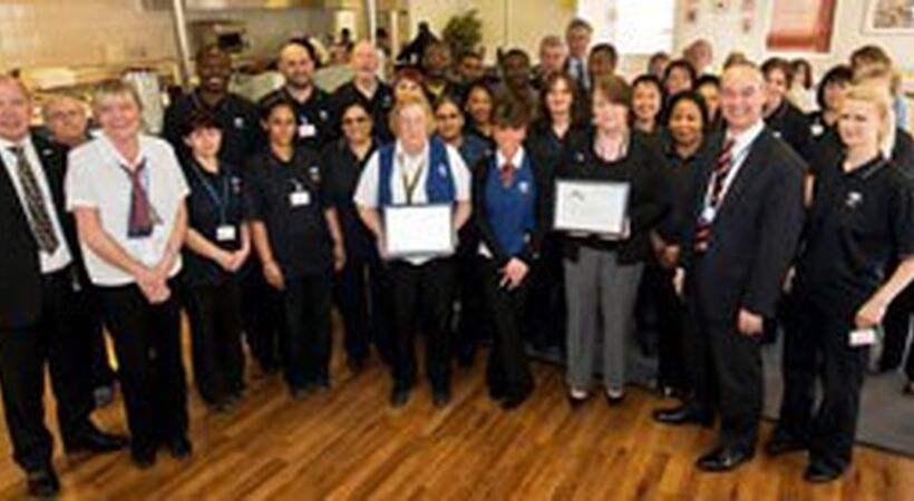 QEII team cleans up award
