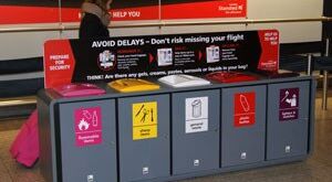 Envirobin assists airport cleanliness
