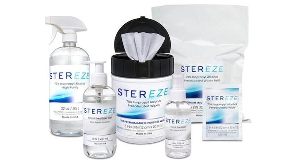 Stereze workspace cleaners and hand sanitisers launched