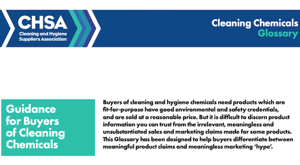 CHSA’s Glossary helps buyers navigate spurious cleaning chemical claims