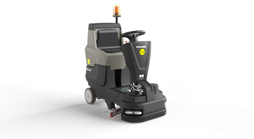 KlinMak (Italy) introduces new ride-on scrubber dryer