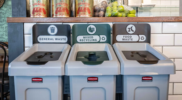 Rubbermaid Commercial Products’ Slim Jim® Recycling Station 3-Stream Bundle
