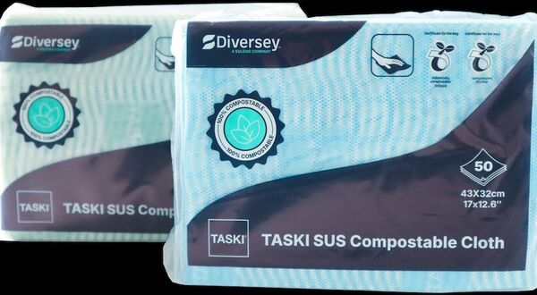 Diversey launches TASKI SUS Compostable Cloths range