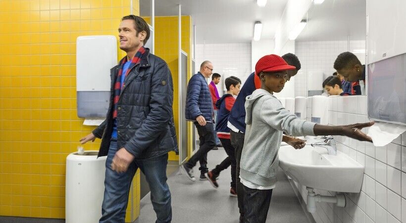The summer event washroom